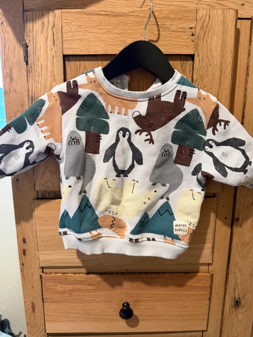 Zara baby Sweatshirt with Animal Print - Multi
